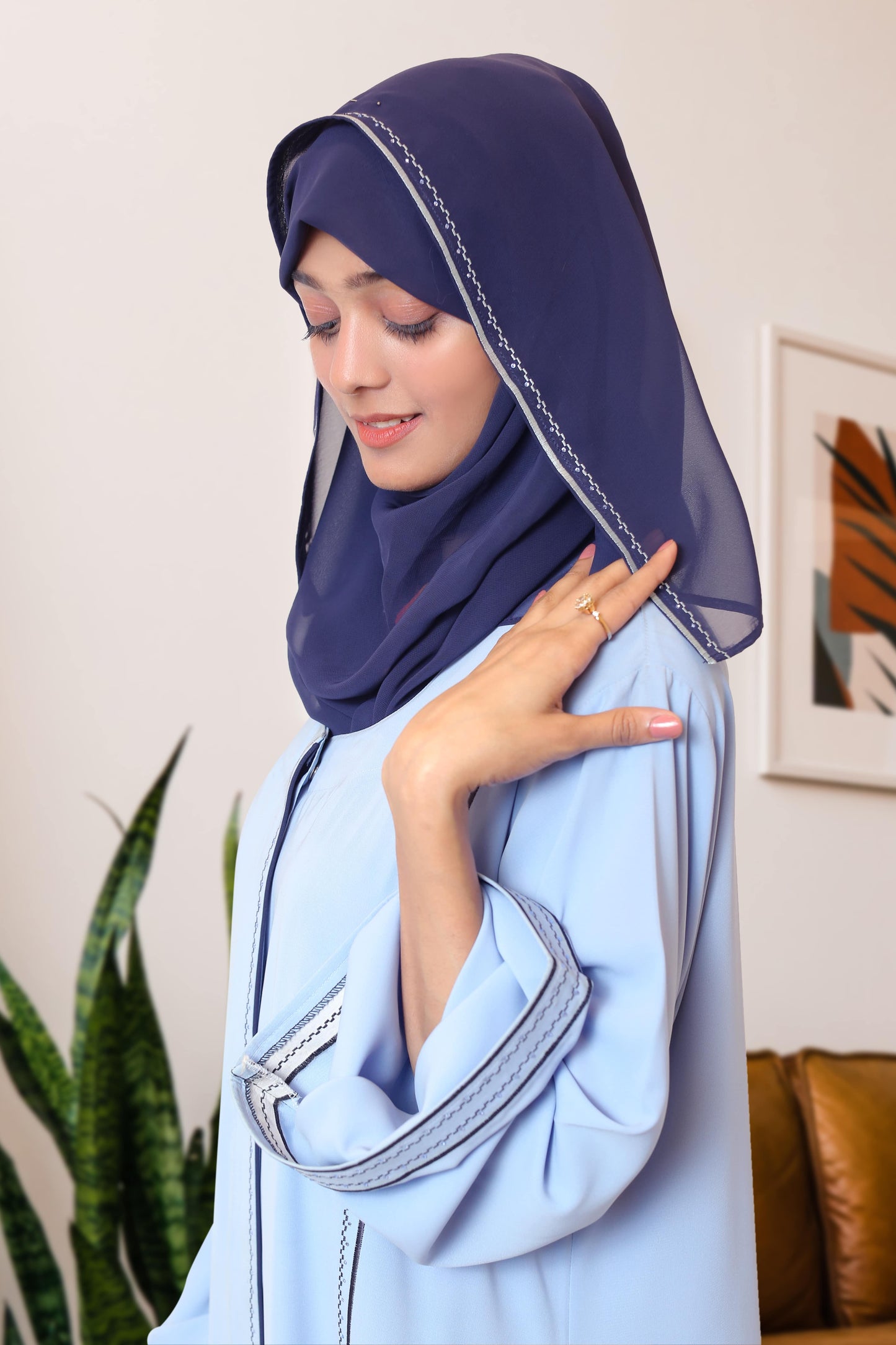 Light Blue Maxi Abaya