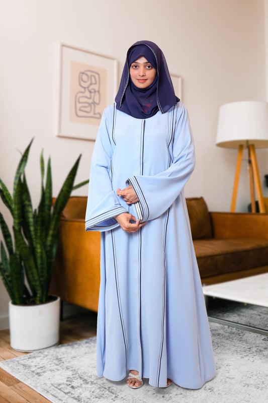 Light Blue Maxi Abaya