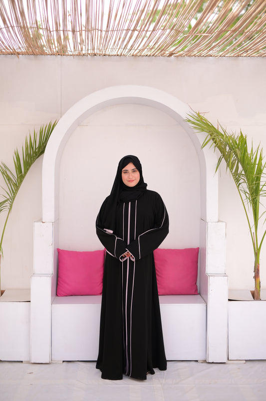 Classic Pippen Zipper Abaya