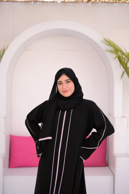 Classic Pippen Zipper Abaya