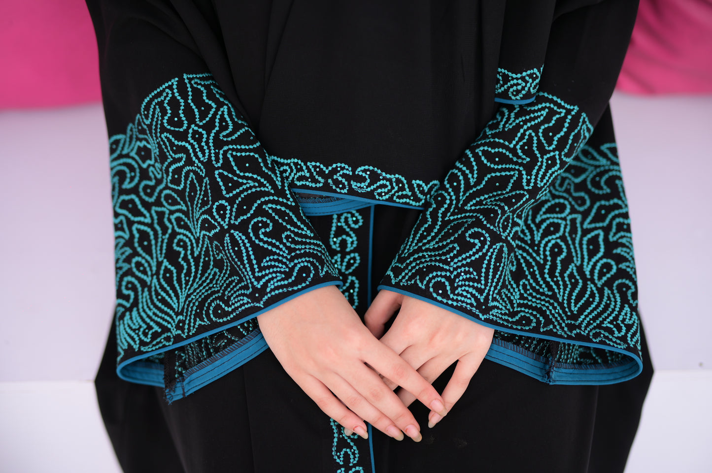 Digital Umbrella Sleeves Abaya