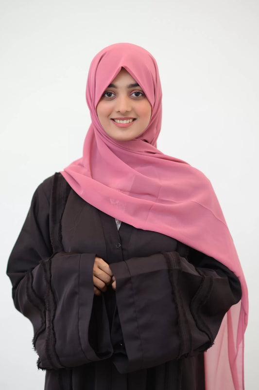 Dusky Pink Chiffon Shella