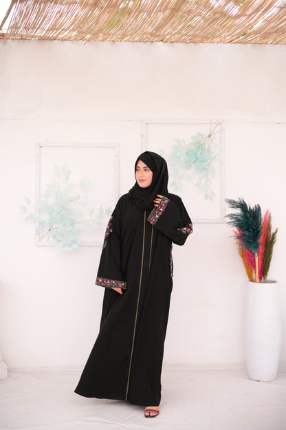Multi Colored Embroidery Abaya