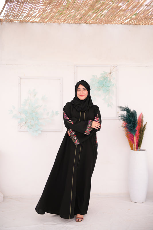 Multi Colored Embroidery Abaya