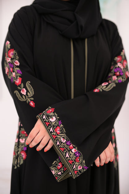 Multi Colored Embroidery Abaya