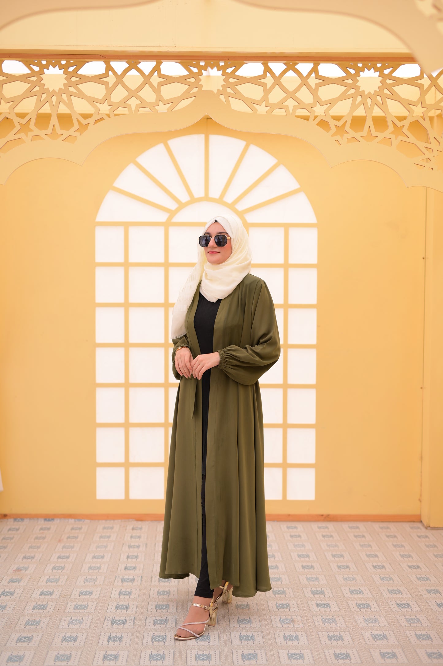 Open Abaya Dress Modest Long Elegant Shrug