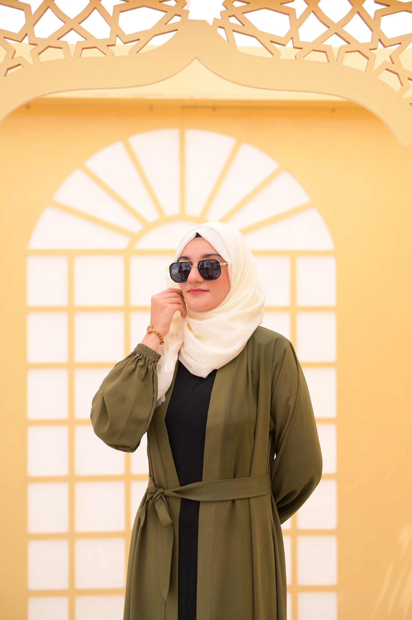 Open Abaya Dress Modest Long Elegant Shrug