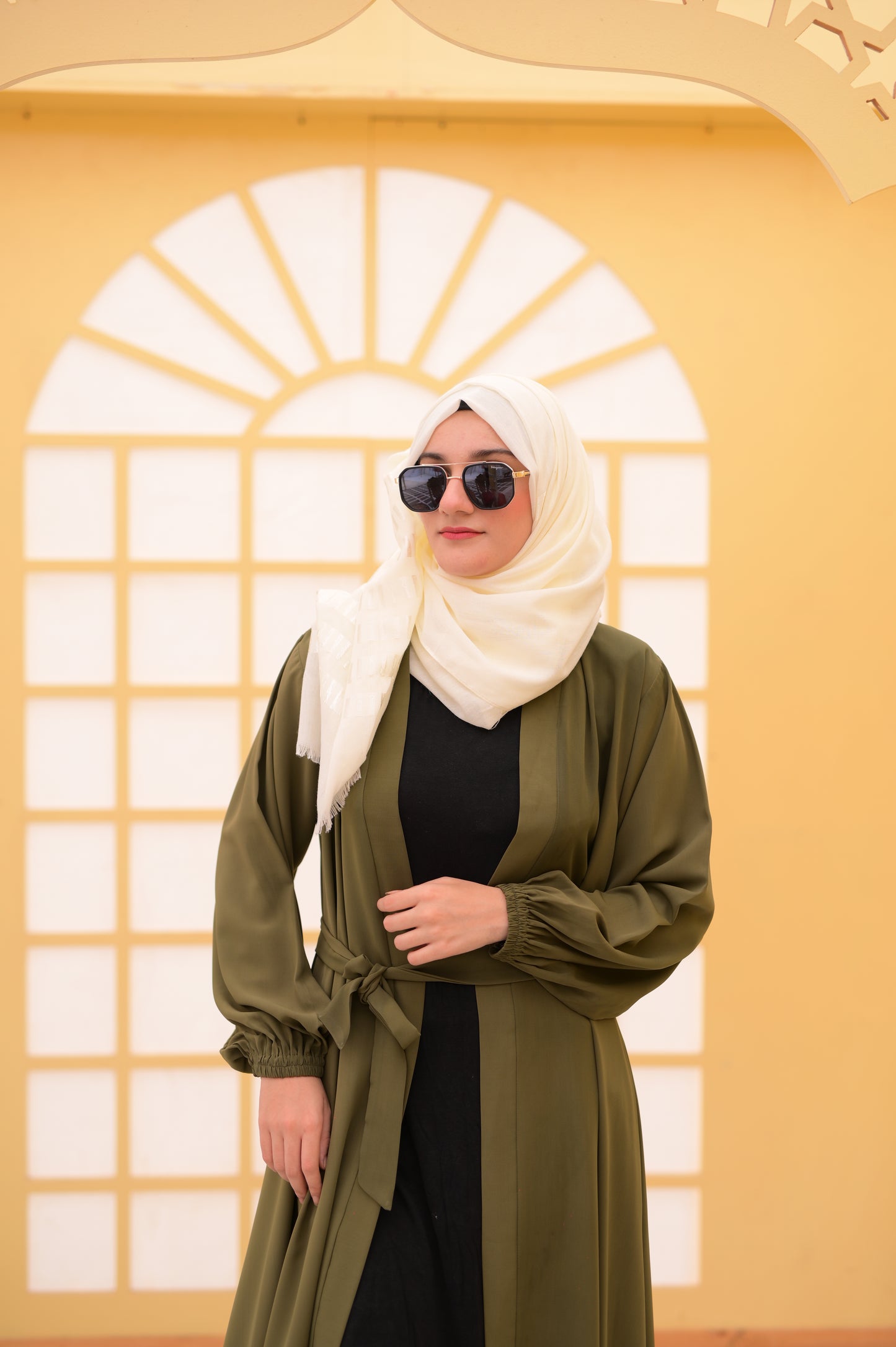 Open Abaya Dress Modest Long Elegant Shrug
