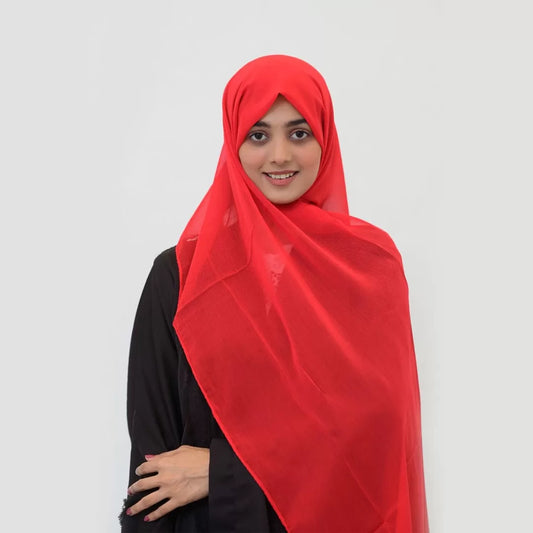 Red Chiffon Shella