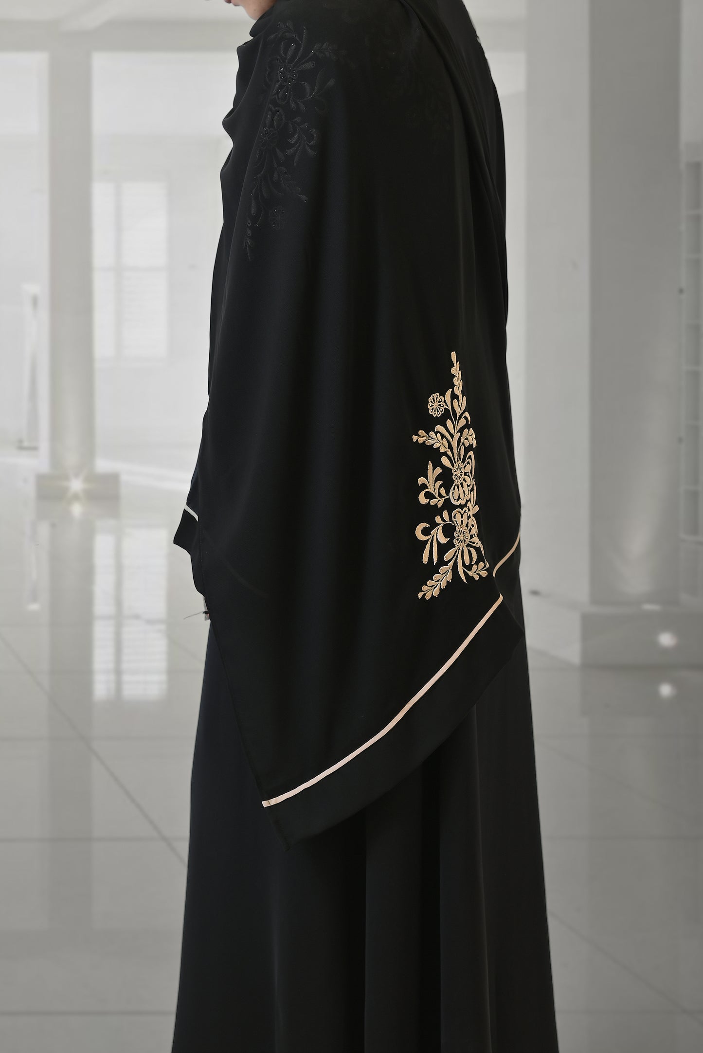 Rich Black Abaya