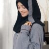 Grey Marble Texture Abaya