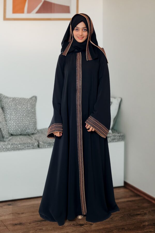 Black Frock Abaya Tabeens by Gulshan Fabrics