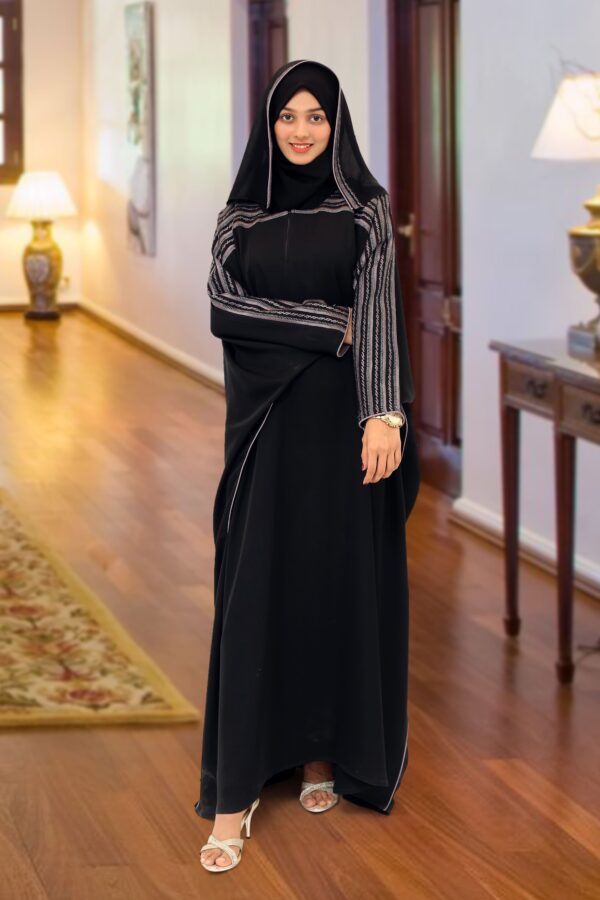 Classic Butterfly Embraided Abaya