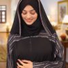 Classic Butterfly Embraided Abaya