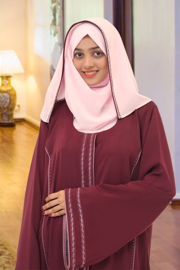 Bright Rose Abaya