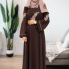 Chocolate Brown Classic Abaya