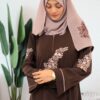 Chocolate Brown Classic Abaya