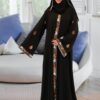 3D Embroidery Abaya