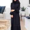 Black Zoom Abaya