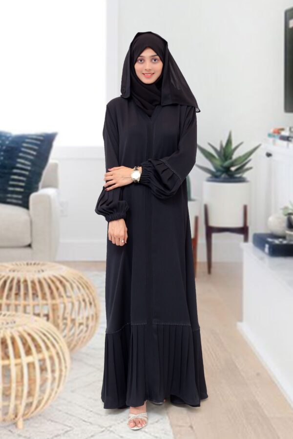 Black Zoom Abaya