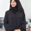 Black Zoom Abaya