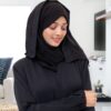 Black Zoom Abaya