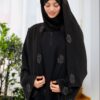 Double Style Floral Abaya