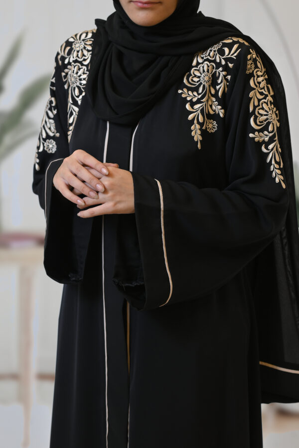 Rich Black Abaya