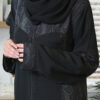 Black Mesh Abaya