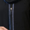 Classic Black Abaya with Elegant Embellished Trim