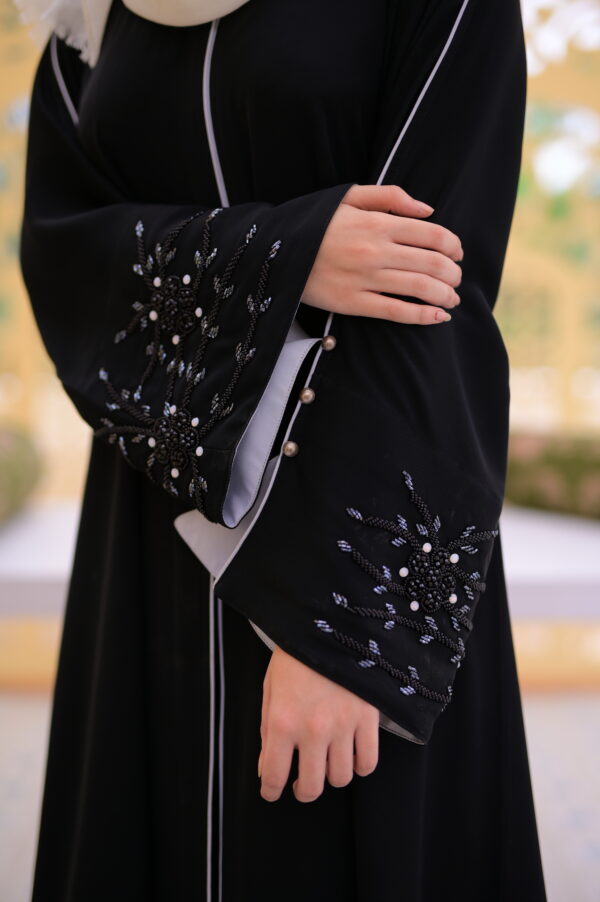 Dubai Style Hand work on Sleeves Abaya