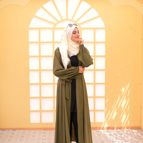 Open Abaya Dress Modest Long Elegant Shrug 2024