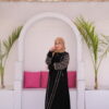 Practical Abaya with Sleeve Embroidery