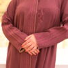 Plum Embroidered Abaya