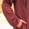 Plum Embroidered Abaya