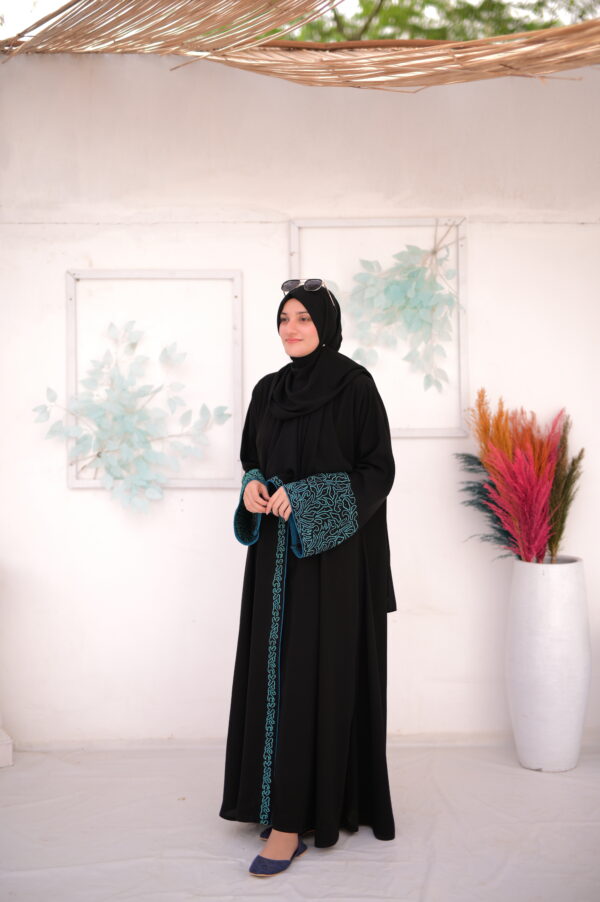 Digital Umbrella Sleeves Abaya