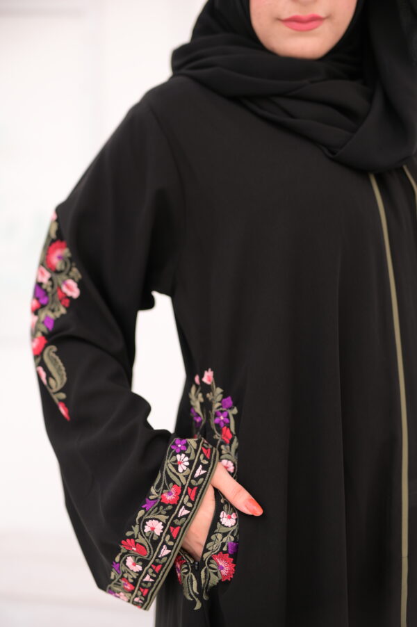 Multi Colored Embroidery Abaya