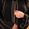 Arabic zipper abaya