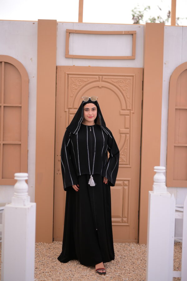 short Jacket zipper Abaya