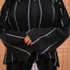 short Jacket zipper Abaya