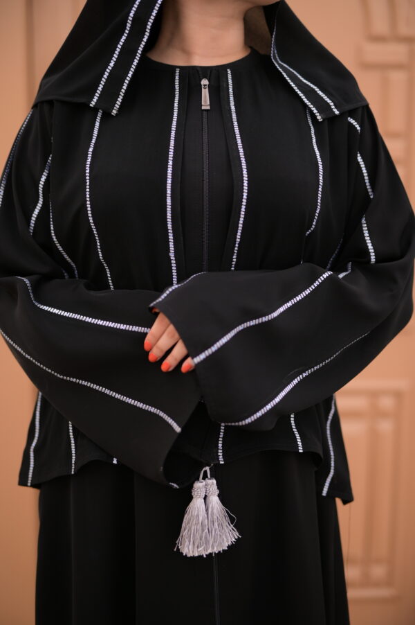 short Jacket zipper Abaya