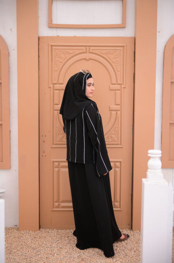 short Jacket zipper Abaya