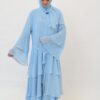 Blue Flounces Abaya