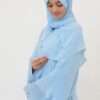 Blue Flounces Abaya